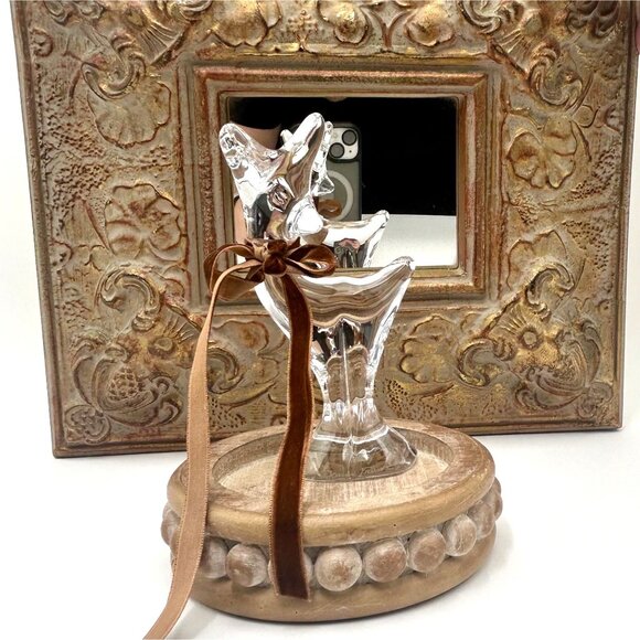 Vintage Daum France Crystal Doe Deer Figurine - Picture 8 of 8